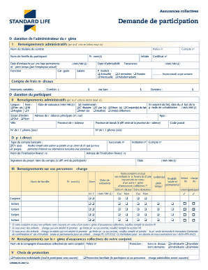 Demande de participation