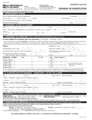 Demande de modification