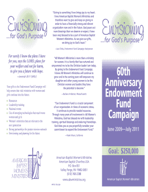 American Baptist Women's Ministries Endowment Fund Campaign