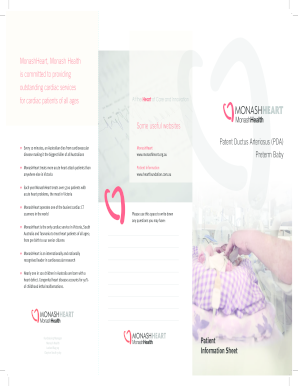 MonashHeart Patient Information Sheet