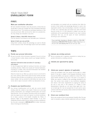 TIAA-CREF Enrollment Form