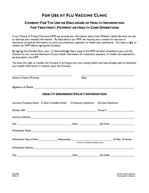 Health Information Consent Form