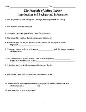 Julius Caesar Study Guide