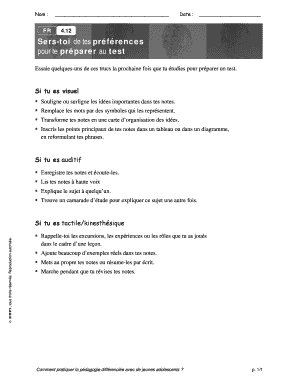 Guide de préparation aux examens pour les adolescents