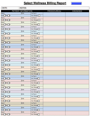Wellness Billing Report
