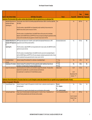 Non-Research Payment Template