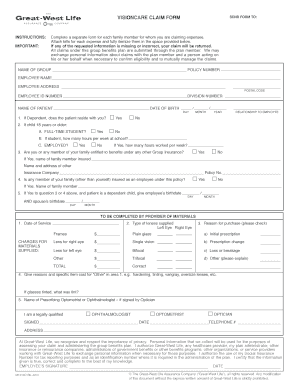 VisionCare Claim Form