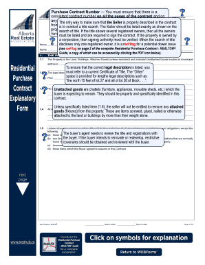 Alberta Residential Purchase Contract