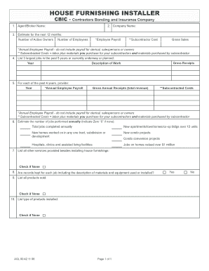 House Furnishing Installer Application