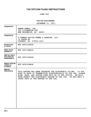 Form 990 Tax Return for Nonprofits
