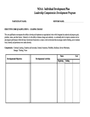 NOAA Individual Development Plan