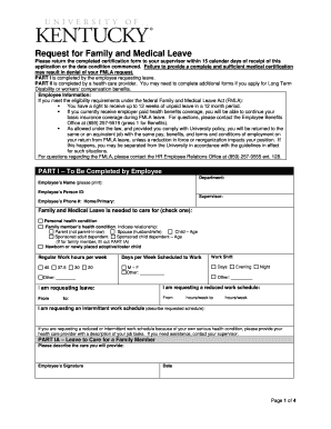 Family and Medical Leave Request Form