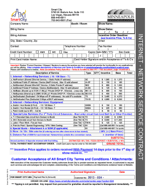 Smart City Internet Network Service Contract