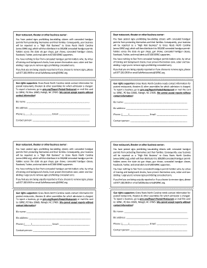 High Risk Business Report Form