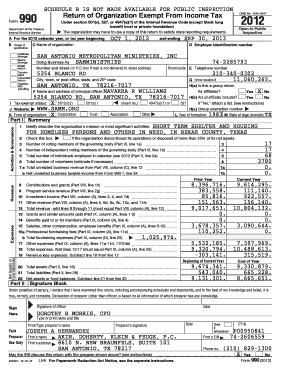 Form 990 2012
