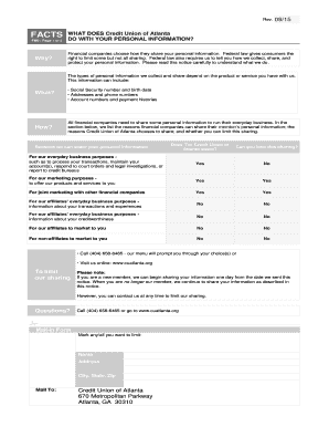 Credit Union of Atlanta Privacy Notice