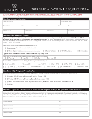 Skip-A-Payment Request Form