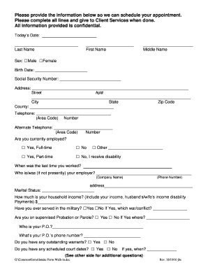 Patient Intake Form