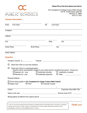 Donation Form