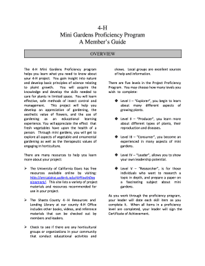 4-H Mini Gardens Proficiency Program Guide
