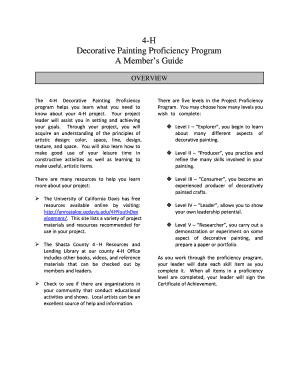 4-H Decorative Painting Proficiency Program Guide