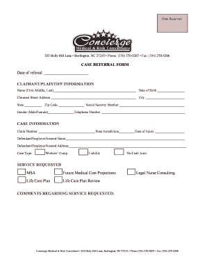 Case Referral Form