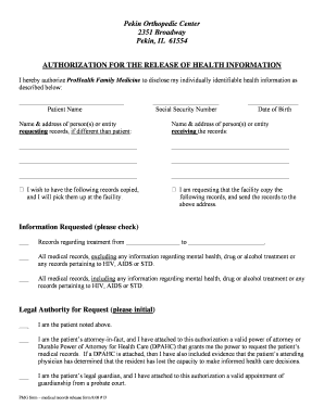 Medical Records Release Form