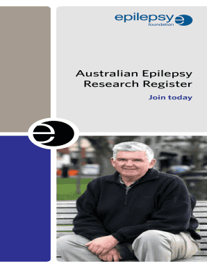 Australian Epilepsy Research Register Application Form