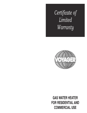 Heat Transfer Products Limited Warranty Certificate