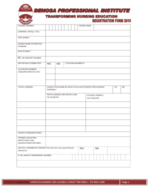 Student Registration Form