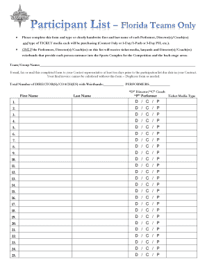 Sports Complex Competition Ticket Request Form