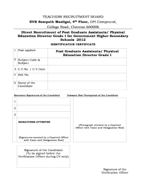 Fillable Online PG CV Form Correcteddoc Fax Email Print - pdfFiller