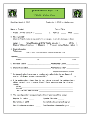 Open Enrollment Application