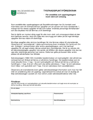 Confidentiality Undertaking for Healthcare Employees