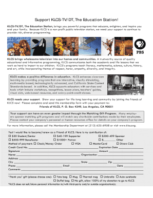 KLCS Membership Application Form
