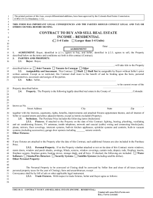 Contract to Buy and Sell Real Estate