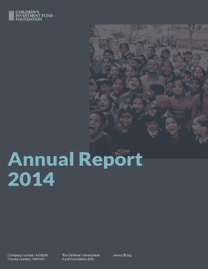 Annual report example - Annual Report 2014 - bCIFFb Children039s Investment Fund - ciff