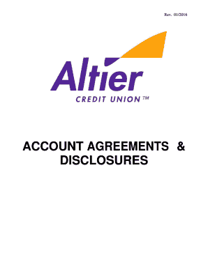 Altier Credit Union >> Fillable Online Altiercu Account Agreements Disclosure Altier Credit Union >> Fillable Online Altiercu Account Agreements Disclosure