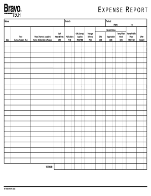Expense Report Form