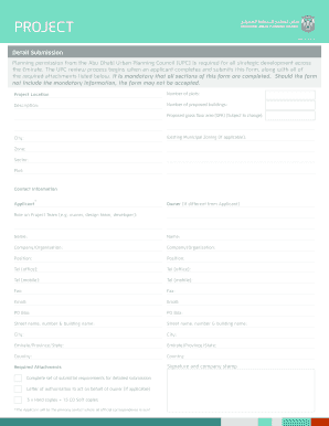 Abu Dhabi Planning Permission Application