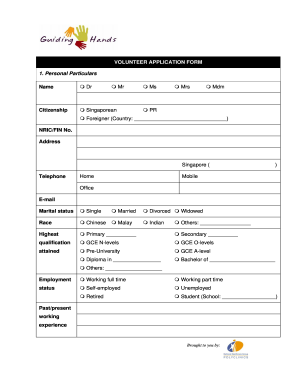 Volunteer Application Form