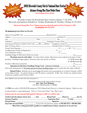Riverside County Fair Bus Tour Tickets