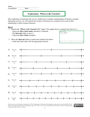 Fraction Exploration Worksheet