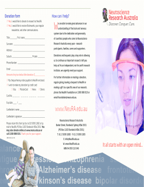 NeuRA Donation Form
