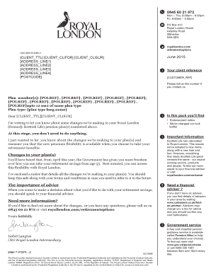 Royal London Pension Plan Change Notice