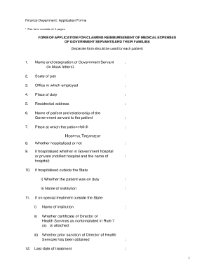 Medical Expense Reimbursement Form