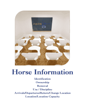 Horse Identification Form