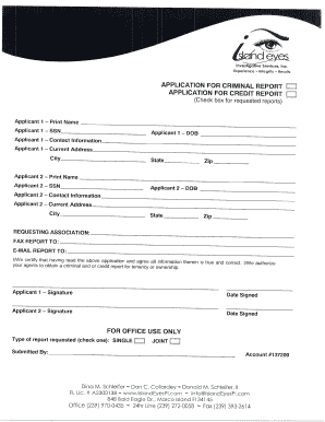 Criminal and Credit Report Application