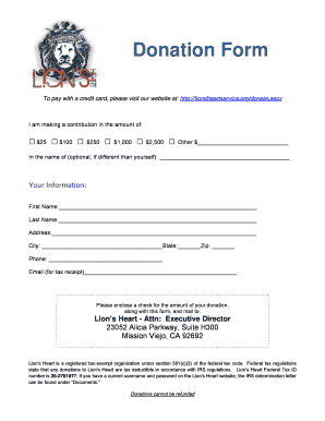 Donation Form