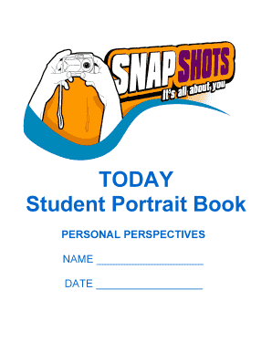 Student Portrait Book Snapshot Activity